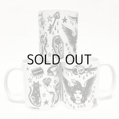 画像1: ILLSYNAPSE MUG CUP "TATTOO FLASH"  