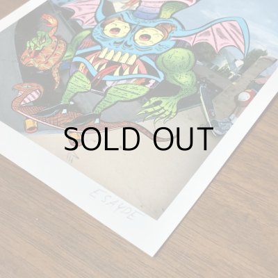 画像6: ESAYDE MINI POSTER & STICKER & POST CARD SET "SNAKE BOARDER"