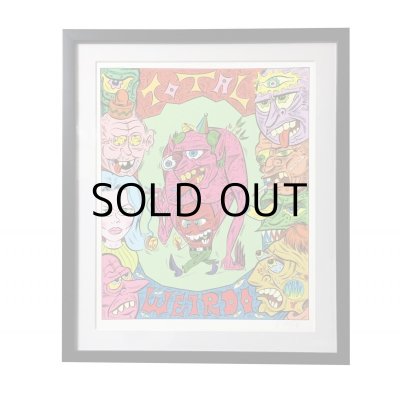 画像3: ESAYDE MINI POSTER & STICKER & POST CARD SET "TOTAL WEIRDO"