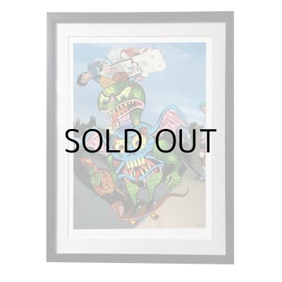 画像3: ESAYDE MINI POSTER & STICKER & POST CARD SET "SNAKE BOARDER"