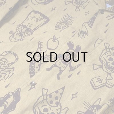 画像6: ILLSYNAPSE L/S PATTERN SHIRT(Brown)