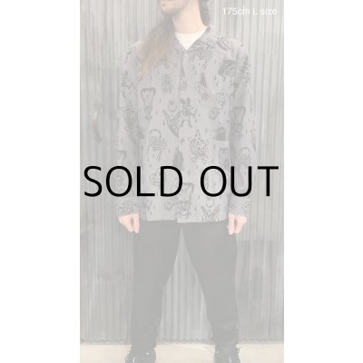 画像4: ILLSYNAPSE L/S PATTERN SHIRT(Brown)