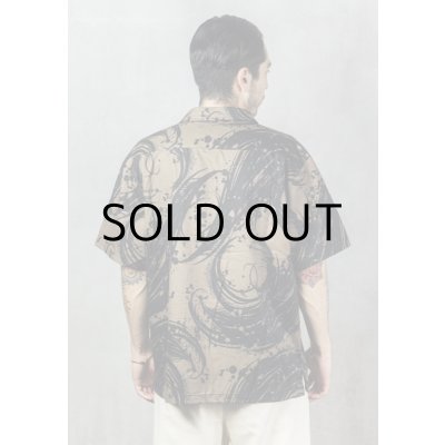 画像8: HIRO "BLACK FLAME" PATTERN SHIRT