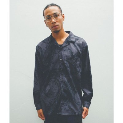 画像4: HIRO "BLACK FLAME" CORDUROY SHIRT