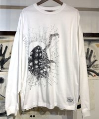 NEED ORIGINAL× HORITATSU "SPIDER"  L/S T-SHIRT(White)