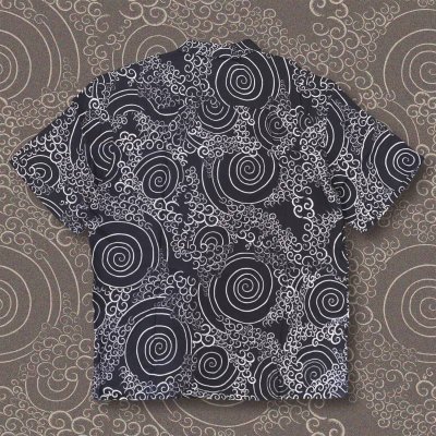 画像2: "SPIRAL CLOUD" pattern shirt by HORITATSU