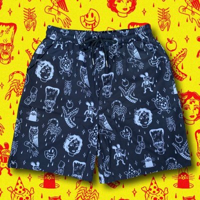 画像1: ILLSYNAPSE PATTERN SHORTS