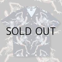 GxBxT&GANJI "X RAY SKULL" hawaiian shirt