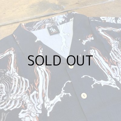 画像3: GxBxT&GANJI "X RAY SKULL" hawaiian shirt