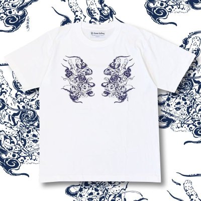 画像1: 大柴裕豪 T-SHIRT "猫又"