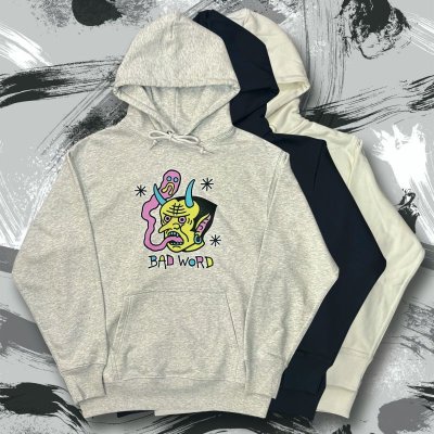 画像1: ILLSYNAPSE "BAD WORD" SWEAT HOODIE