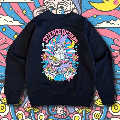 画像2: TM PAINT "SCIENCE WIZARD" SWEAT SHIRT