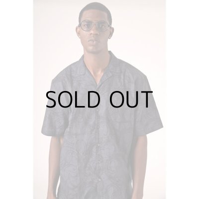 画像4: HIRO "BLACK FLAME CAMO" PATTERN SHIRT