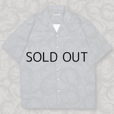 画像1: HIRO "BLACK FLAME CAMO" PATTERN SHIRT