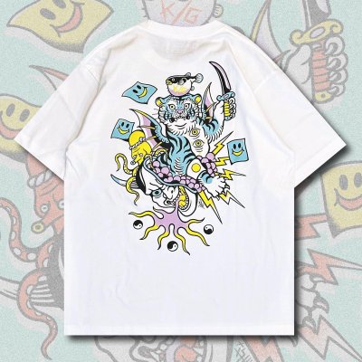 画像2: ILLSYNAPSE "K/G TIGER ACTION" T-SHIRT