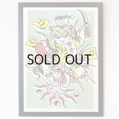 画像1: ILLSYNAPSE "K/G TIGER ACTION" RISO PRINTS