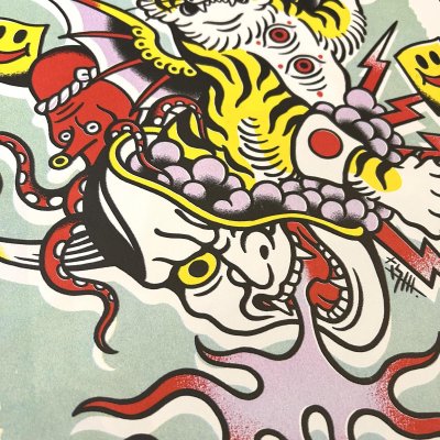 画像4: ILLSYNAPSE "K/G TIGER ACTION" RISO PRINTS