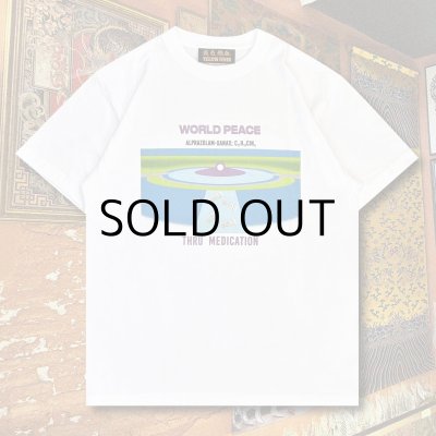 画像1: YELLOW FEVER  T-SHIRT "WORLD PEACE THRU MEDICATION"