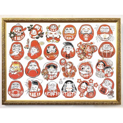 画像1: ひろし PRINTS "DARUMA #01" A2 SIZE ※他商品との同梱不可