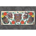 HIRO "JAPANESE MASK" MICROFIBER TOWEL
