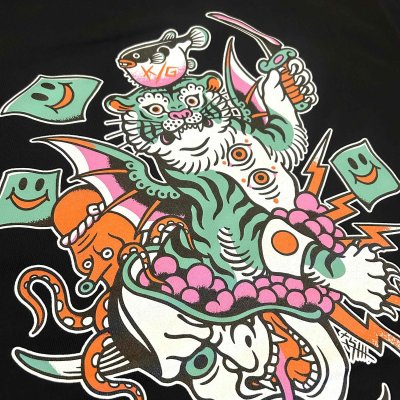 画像9: ILLSYNAPSE "K/G TIGER ACTION" SWEAT HOODIE