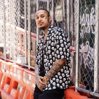 GxBxT&CHRIS GARVER "SKULL BUTTON" hawaiian shirt  ※7月末にお届け予定