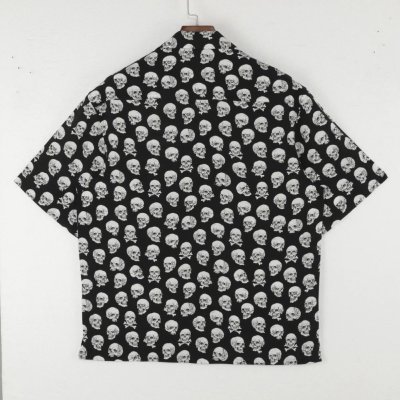 画像3: GxBxT&CHRIS GARVER "SKULL BUTTON" hawaiian shirt  ※7月末にお届け予定