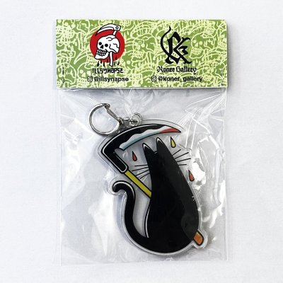 画像2: ILLSYNAPSE "Karma Neko" Acrylic keychain