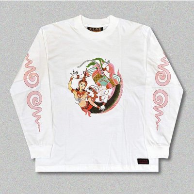 画像1: YELLOW FEVER L/S T-SHIRT "Hanuman Gets Some"
