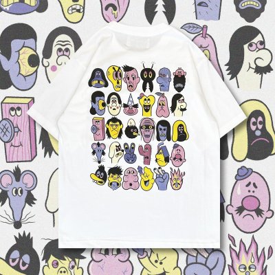 画像1: BERTO FOJO "MANY FACES" T-SHIRT