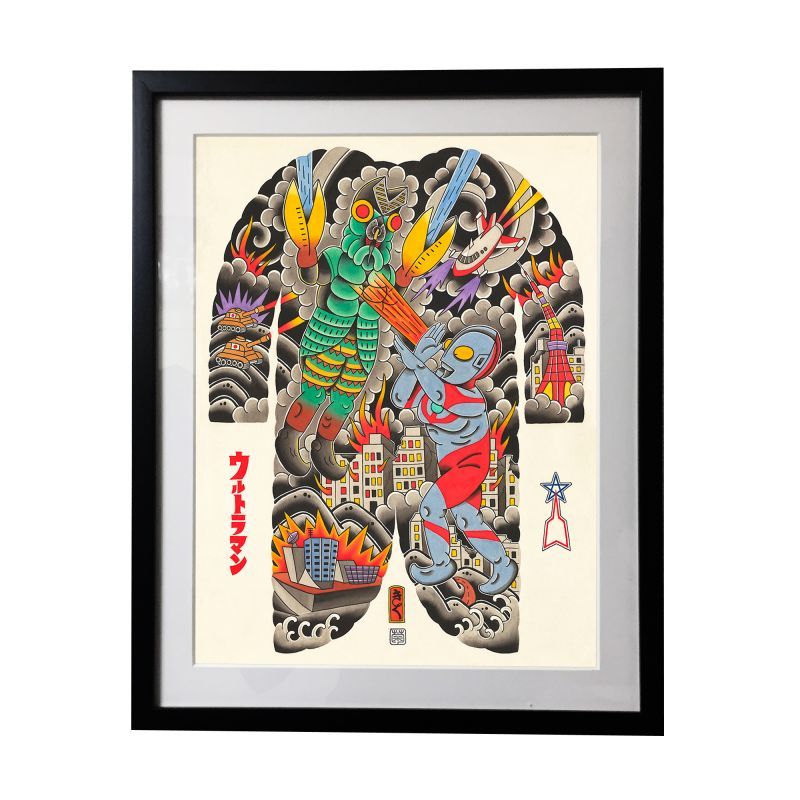 kiku poster back piece 01 koner gallery online store