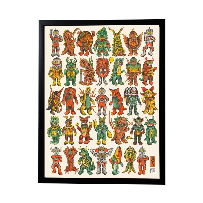 kiku poster kaiju large koner gallery online store