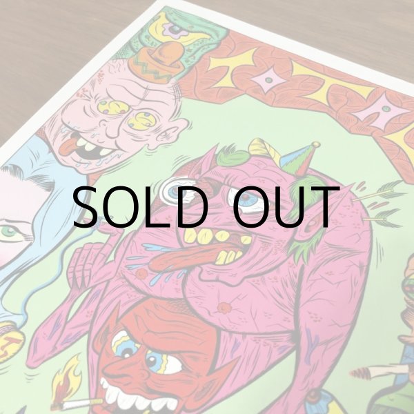 画像7: ESAYDE MINI POSTER & STICKER & POST CARD SET "TOTAL WEIRDO" (7)