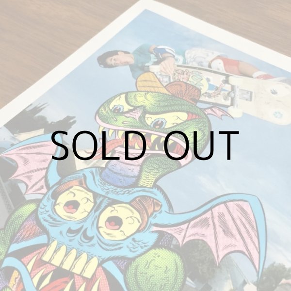 画像5: ESAYDE MINI POSTER & STICKER & POST CARD SET "SNAKE BOARDER" (5)