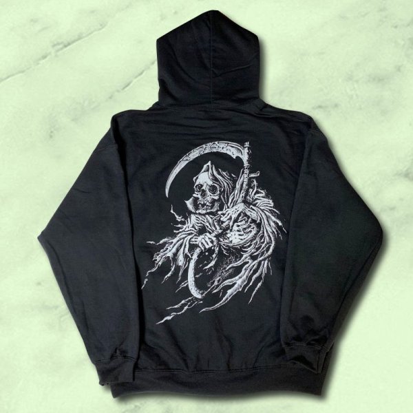 画像1: GxBxT HOODIE "GRIM REAPER" Designed by Lango Oliveira (1)