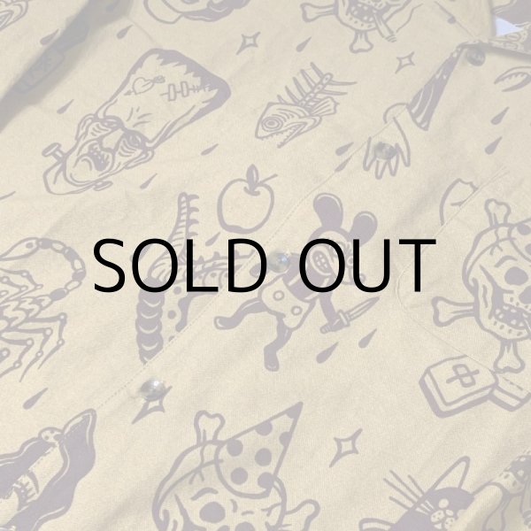 画像9: ILLSYNAPSE L/S PATTERN SHIRT(Gray) (9)