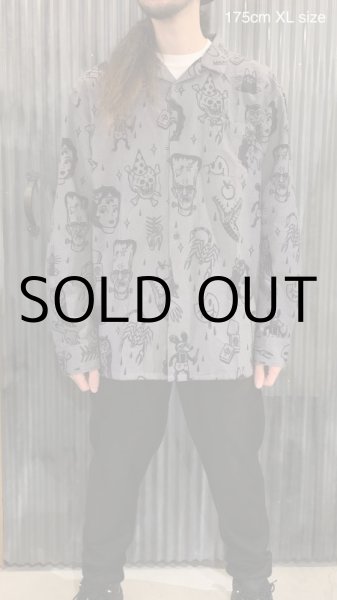 画像5: ILLSYNAPSE L/S PATTERN SHIRT(Gray) (5)