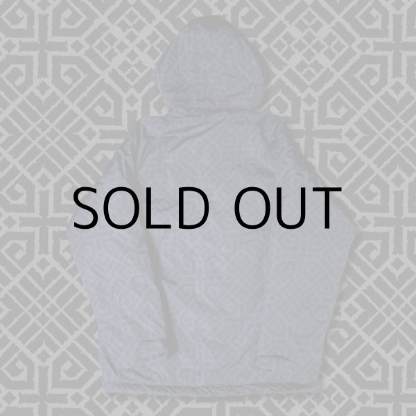 画像2: SANROKU NYLON HOODIE JACKET "GEOMETRIC" (Black) (2)