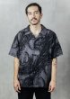 画像7: HIRO "BLACK FLAME" PATTERN SHIRT (7)