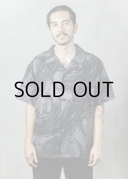 画像7: HIRO "BLACK FLAME" PATTERN SHIRT (7)