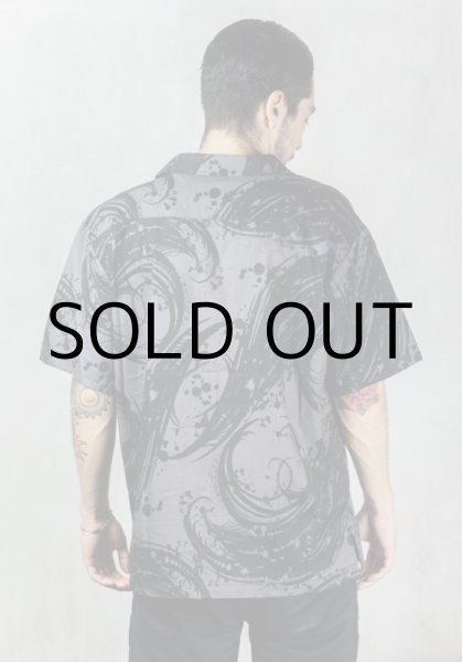 画像9: HIRO "BLACK FLAME" PATTERN SHIRT (9)