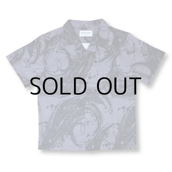 画像2: HIRO "BLACK FLAME" PATTERN SHIRT (2)