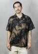 画像6: HIRO "BLACK FLAME" PATTERN SHIRT (6)