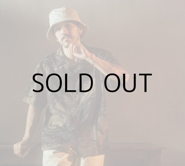 画像11: HIRO "BLACK FLAME" PATTERN SHIRT (11)