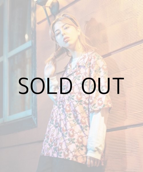 画像8: ILLSYNAPSE PATTERN SHIRT "ROSE OF CHICKEN" (8)