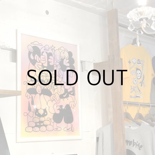 画像2: YUNG BACHELOR SILK SCREEN POSTER ※額縁付き(80×60cm) (2)