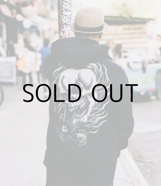 画像11: GxBxT&HORIZAKURA PREMIUM HEAVY WEIGHT HOODIE "SKULL&EYE BALL" (11)