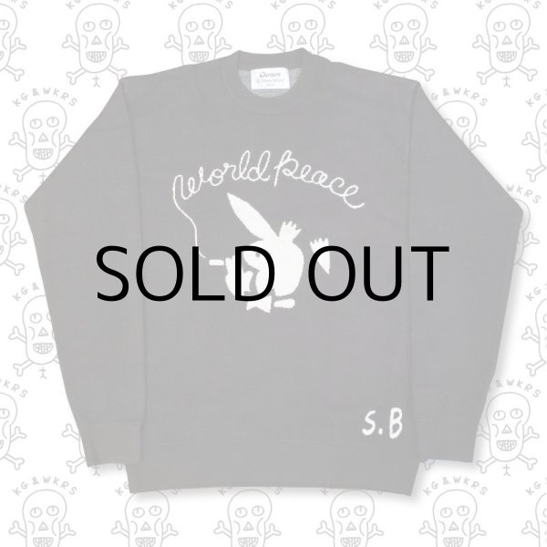 画像2: KG&WKRS KNIT SWEATER "WORLD PEACE" Designed by SCUMBOY (2)