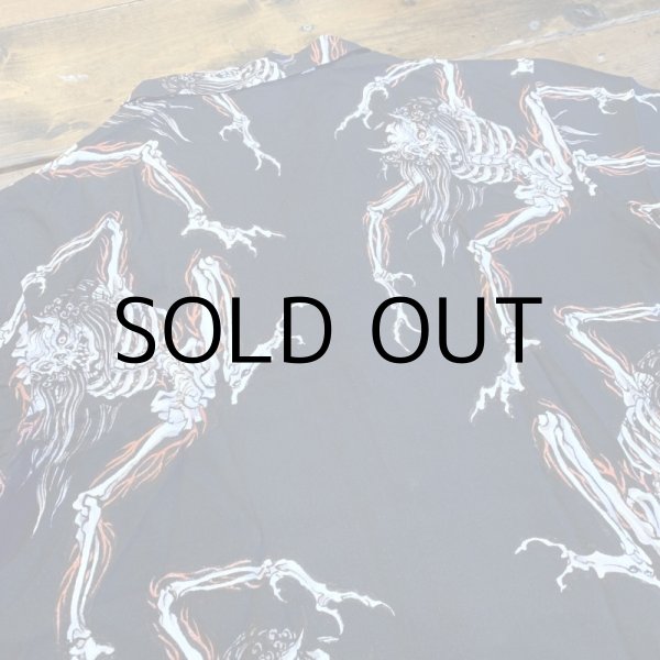 画像4: GxBxT&GANJI "X RAY SKULL" hawaiian shirt (4)