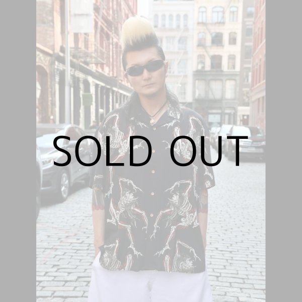 画像5: GxBxT&GANJI "X RAY SKULL" hawaiian shirt (5)